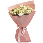 Букет из 15 белых эустом